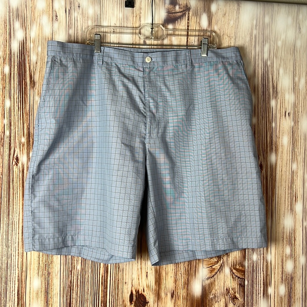 Men’s Alan Flusser Flat Front Patterned Golf Shorts 42